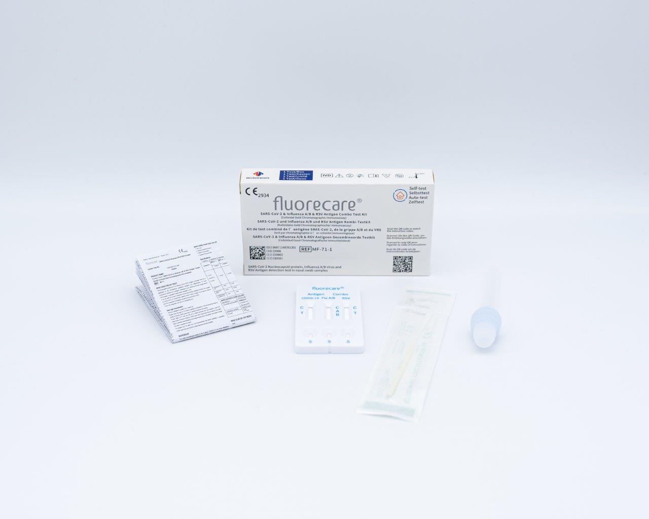 Fluorecare 4in 1 SARS-CoV-2 Test Kit -Influenza A/B RSV