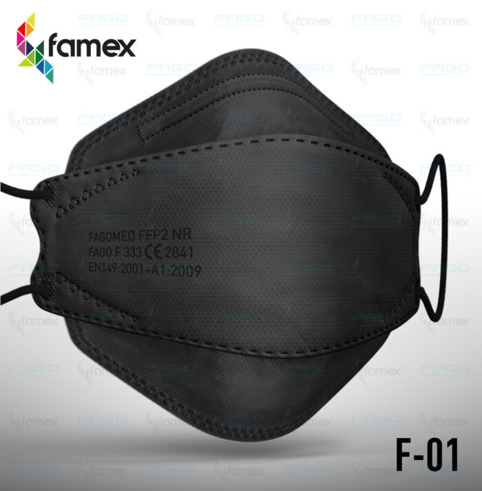 Famex ffp2 Fischform maske schwarz