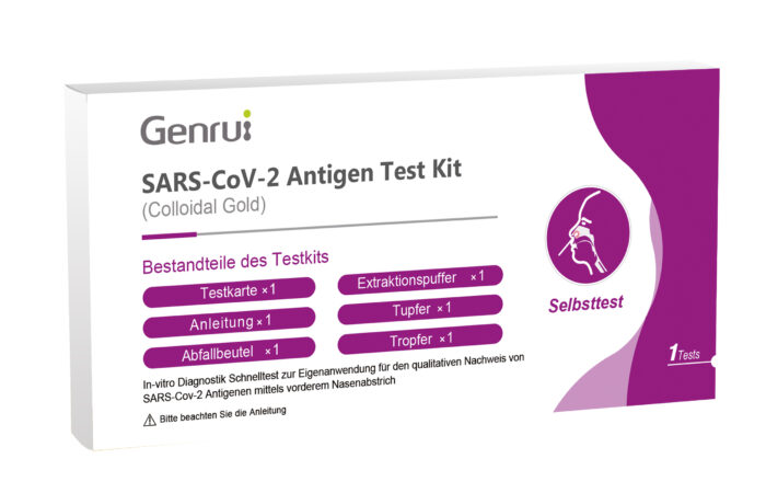 Genrui SARS-CoV-2 Antigen Test Kit (5 Stück)