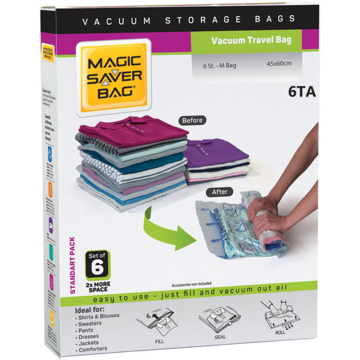 Vacuum-Travel-Tasche-(Satz-Von-6– Standart-Pack)