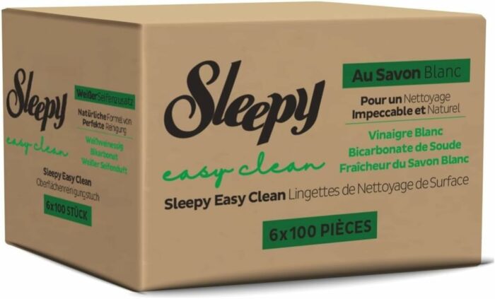 Sleepy Easy Clean Oberflächen-Reinigungstücher mit weißem Seifenzusatz, Grün – Bild 2