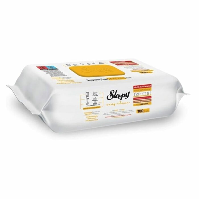 Sleepy Easy Clean Oberflächen-Reinigungstücher mit Bleichzusatz, Gelb – Bild 1