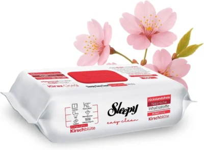 Sleepy Daily Surface Cleaning Cloth - Red Colour - Cherry Blossom