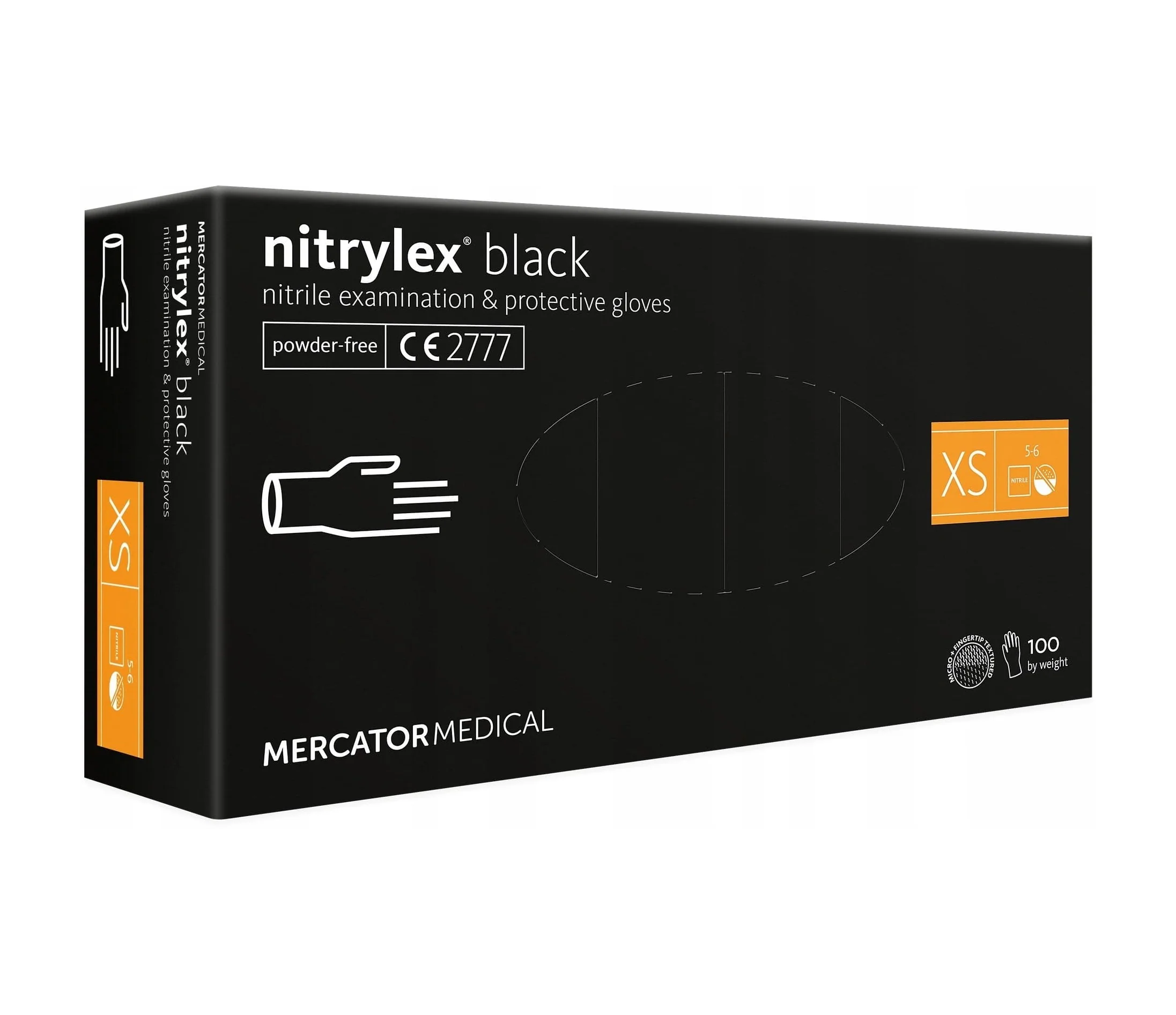 Mercator Nitrylex Nitrilhandschuhe, schwarz Mercator Nitrylex Nitrilhandschuhe, schwarz – Bild 1